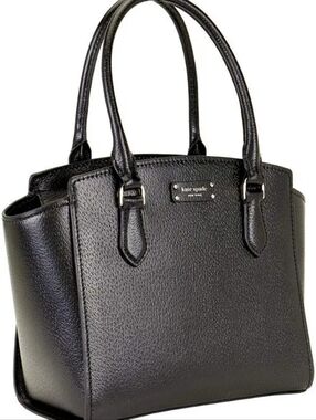 kate spade New York Black Leather Satchel